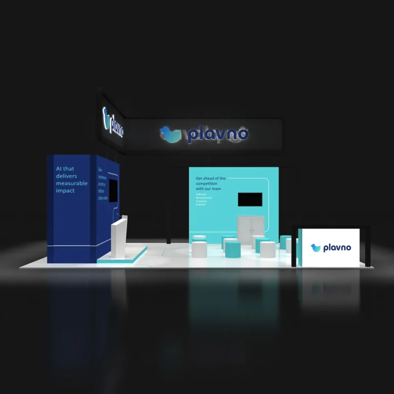 PE2030 313 — 20x30 trade show booth rental by Pure Exhibits